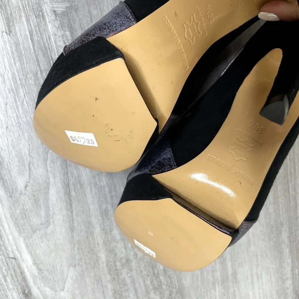 Nicholas Kirkwood Suede Strappy Heels